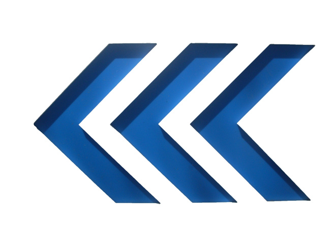 left directional arrow mark